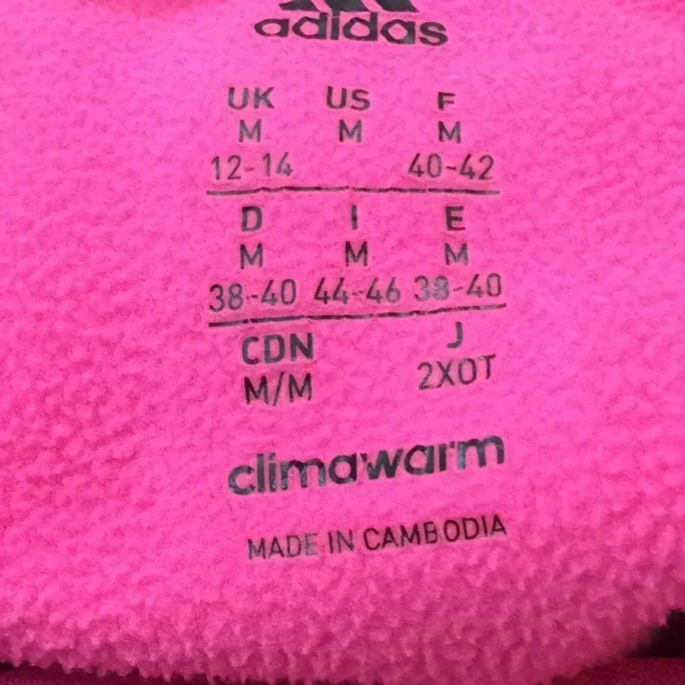 Adidas Pink & White climawarm Hoodie - Picture 3 of 9